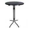 Statafel zwart Ø 80cm rond