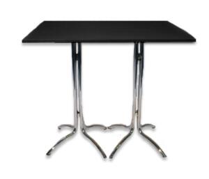 Statafel zwart 120x80cm