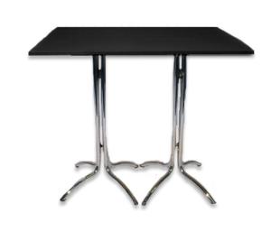 Statafel zwart 120x80cm