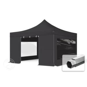 Partytent - Easy up - 4 x 4m - grijs