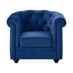 Chesterfield fauteuil Malibu koningsblauw