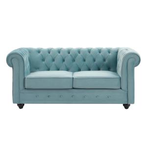 Chesterfield  2-zitsbank Malibu pastelblauw