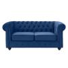 Chesterfield  2-zitsbank Malibu koningsblauw