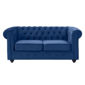 Chesterfield  2-zitsbank Malibu koningsblauw
