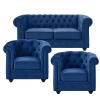 Chesterfield zithoek Malibu koningsblauw