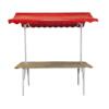 Franse marktkraam rood