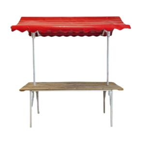 Franse marktkraam rood
